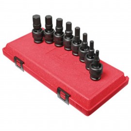 Sunex 2748 Universal SAE Hex Set, 1/2" drive, 10-pack-
