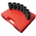 Sunex 2839 Deep Metric Spindle Nut Set, 1/2" drive, 7-pack-