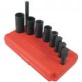 Sunex 2840 Hub Cap / Wheel Lock Removal Kit, 1/2" drive, 9-pack-