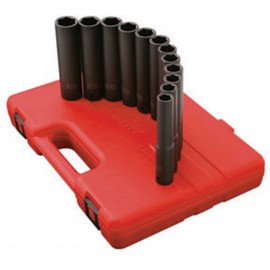 Sunex 2852 Socket Set, 1/2" drive, 9-pack metric-