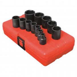 Sunex 3360 Standard Fractional Set, 3/8" drive, 6-point, 12-pack-