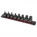 Sunex 3640 Triple Square Impact Bit Set, 3/8" drive, 8-pack-