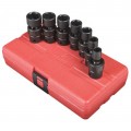 Sunex 3654 Standard Universal Fractional Set, 3/8" Drive, 6-Point-