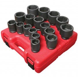 Sunex 4683 SAE Set, 3/4" Drive, 17-pack-