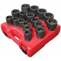Sunex 4683 SAE Set, 3/4" Drive, 17-pack-