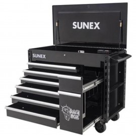 Sunex 8065PCBK Powered Cart, 50", 7 drawers-