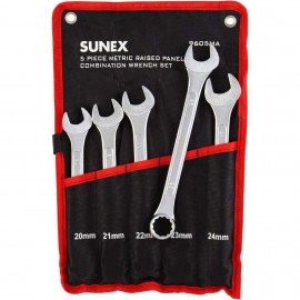 Sunex 9605MA Combination Wrench Set, Metric, 20 to 24 mm-