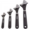 Sunex 9618A Adjustable Wrench Set, 4-pack, 6" to 12"-