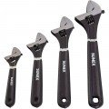 Sunex 9618A Adjustable Wrench Set, 4-pack, 6" to 12"-