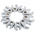 Sunex 9710M Metric Crows Foot Set, 3/8" drive, 10-pack-