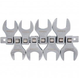 Sunex 9730A Crowfoot Wrench Set, 8-pack Metric, 1/2" Drive-