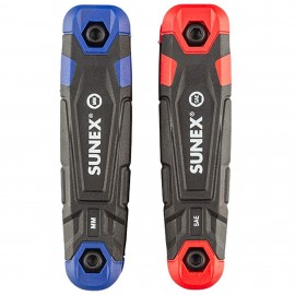 Sunex 98517F Folding Hex Key Set, 17-pack, SAE/Metric-