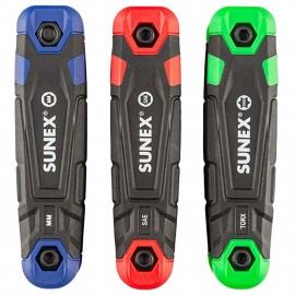 Sunex 98525F Folding Hex Key Set, 25-pack, SAE/Metric/Torx-