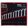 Sunex 9915A Wrench Set, 14-pack, 3/8" to 1-1/4" SAE Long Pattern-