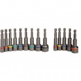 Sunex 9933 Magnetic Nut Setter Set, 14-pack, SAE and Metric-