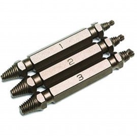 Titan 11215 Damaged Screw Extractor Set, size 4 to 14, 3-piece-