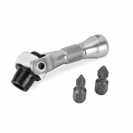 Titan 11331 Ratcheting Swivel Bit Driver, 1/4&amp;quot; drive, 2-1/4&amp;quot; length-