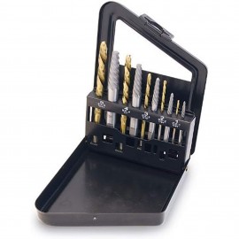 Titan 16013 Spiral Screw Extractor/Drill Bit, 10-piece, cobalt-