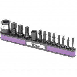 Titan 16036 Impact Torx Plus Bit Set, 13-piece, 1/4&amp;quot; and 3/8&amp;quot; drive-