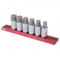 Titan 16130 Hex Bit Socket Set, 6-pack, 1/2&amp;quot; drive SAE-