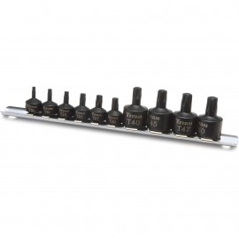 Titan 16142 Stubby Impact Bit Socket Set, Star, 10-piece-