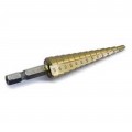 Titan 16501 Step Drill Bit, 1/8&amp;quot; to 1/2&amp;quot;, titanium coating-