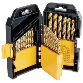 Titan 16530 Drill Bit Set, Titanium Coated, 29-piece-