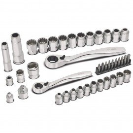 Titan 17441 Pass-Through Ratchet and Socket Set, 41-piece, 1/4&amp;quot; and 3/8&amp;quot; drive-