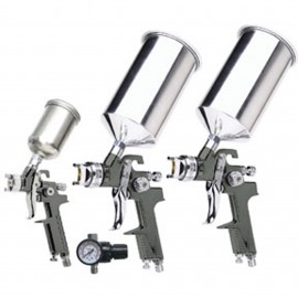 Titan 19220 Gravity Feed HVLP Spray Gun Kit, 4-piece, 3 nozzles-