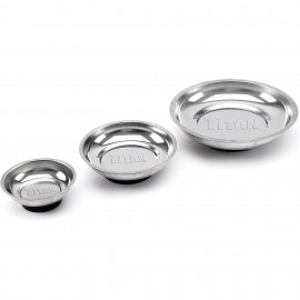 Titan 21260 Magnetic Parts Tray Set, 3-piece, stainless steel-