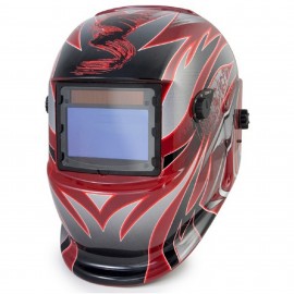 Titan 41267 Solar Powered Auto Darkening Welding Helmet, DIN 9 to 13, 3.86&amp;quot; x 2.17&amp;quot; viewing area-