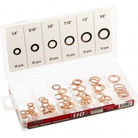 Titan 45217 Copper Washer Assortment, 110-piece-
