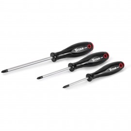 Titan 65885 JIS Screwdriver Set, 3-piece, magnetic-