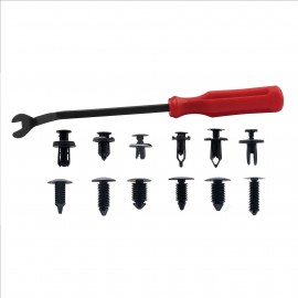 Titan 85535 Push Pin Retainer Clip Set with clip remover tool, 72-piece-