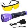 Tracer Products TPOPUVMR Violet LED Flashlight, rechargeable, adjustable focus-