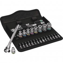 Wera 05004017001 Zyklop Metal Series Ratchet Set, 1/4&amp;quot; drive, 28-piece metric-