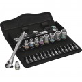 Wera 05004017001 Zyklop Metal Series Ratchet Set, 1/4&amp;quot; drive, 28-piece metric-