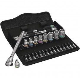 Wera 05004018001 Ratchet Set, 1/4&amp;quot; drive, metric-