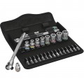 Wera 05004020001 Zyklop Metal Ratchet Set, 1/4&amp;quot; drive, 28-piece-