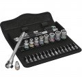 Wera 05004020001 Zyklop Metal Ratchet Set, 1/4&amp;quot; drive, 28-piece-