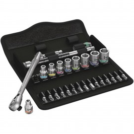 Wera 05004021001 8100 SA 11 Zyklop Metal Ratchet Set, 1/4&amp;quot; drive, SAE-