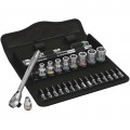Wera 05004021001 8100 SA 11 Zyklop Metal Ratchet Set, 1/4&amp;quot; drive, SAE-
