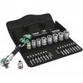Wera 05004046001 Ratchet Set, 3/8&amp;quot; drive, metric-