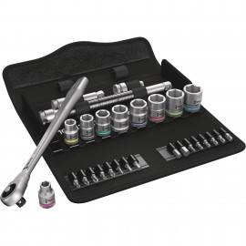 Wera 05004047001 Ratchet Set, 3/8&amp;quot; drive, 29-piece metric-
