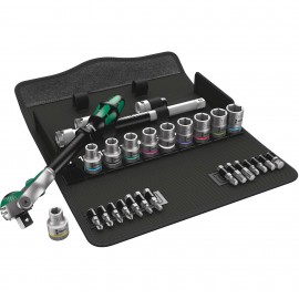 Wera 05004076001 Zyklop Speed Ratchet Set, 1/2&amp;quot; drive, 28-piece-