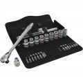 Wera 05004078001 Zyklop Metal Series Ratchet Set, 1/2&amp;quot; drive, 29-piece-
