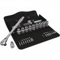 Wera 05004078001 Zyklop Metal Series Ratchet Set, 1/2&amp;quot; drive, 29-piece-