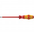 Wera 05006110001 VDE Insulated Screwdriver for Slotted Screws, 7.13&amp;quot;-