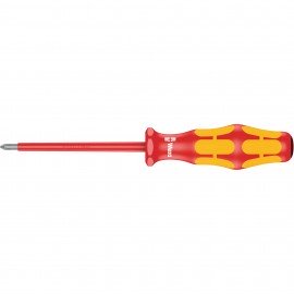 Wera 05006160001 Insulated Pozidriv Screwdriver, #0, 6-5/16&amp;quot;-