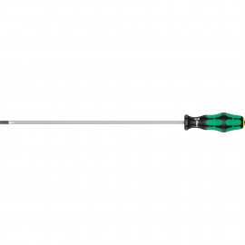 Wera 05008060001 Slotted Screwdriver, 1/4&amp;quot; Tip, 12&amp;quot; Shank-